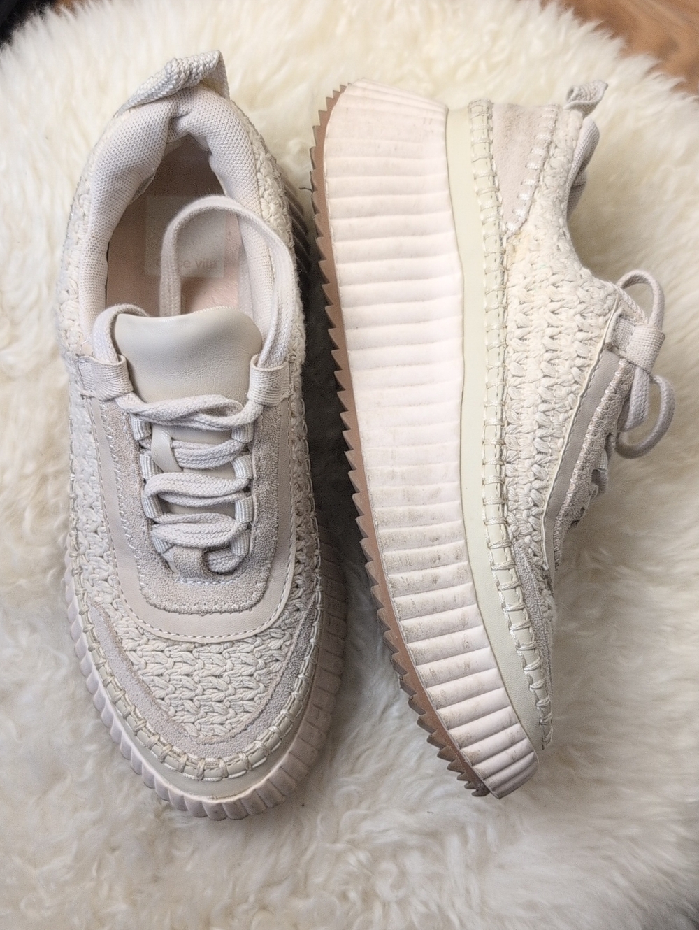 Dolce Vita Woven Platform Sneakers | Size 6.5